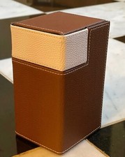 Ultra Pro M2 Deck Box Brown White Storage Case Dice Tray Pokemon MTG Deck Box75 