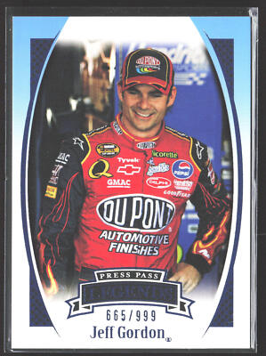 Jeff Gordon 2007 Press Pass Legends Blue #B-40 SN #/999 Hendrick Motorsports