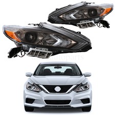 Faro halógeno negro izquierdo y derecho Nissan Altima 2016 2017 2018