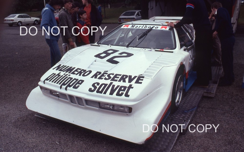 BMW M1 March Korten Neve Scrutineering at Le Mans 1980 35mm Slide #82