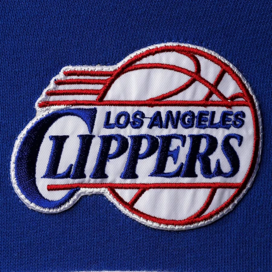 COACH Nuova felpa con cappuccio da allenatore testa Mitchell & Ness NBA Los Angeles Clippers.