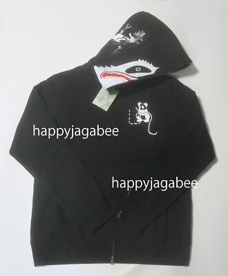 A BATHNIG APE Men's PANDA FULL ZIP HOODIE 1K80115006 r | eBay