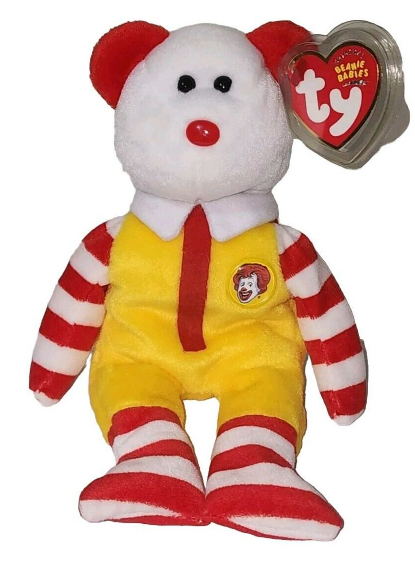 Ty Beanie Baby RONALD McDONALD the Bear 8.5