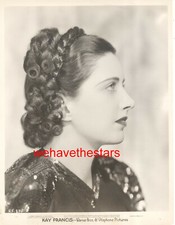 VINTAGE Kay Francis GORGEOUS BEAUTY PROFILE 30s WB Publicity Portrait