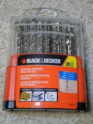 \u0026 DECKER GENERAL PURPOSE DRILL BIT SET 