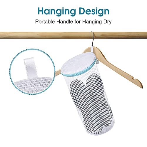 OTraki Shoe Washing Bag 7 x 15 inch 2 Pack Durable Sneaker Mesh Laundry