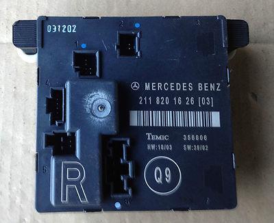 Mercedes E Class W211 Estate Door Control Module Driver Side Rear (OSR) 2003