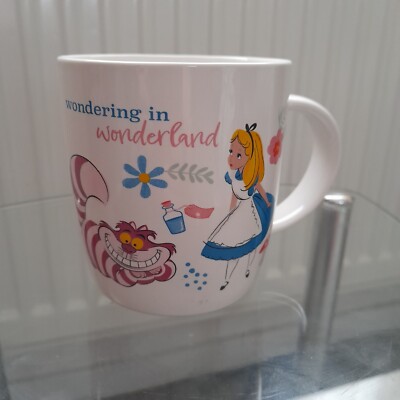 Vintage Disney Alice im Wunderland Tasse Grinsekatze Verrückter Hutmacher & weißes Kaninchen