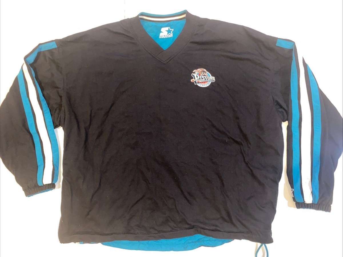激レア！NBA デトロイト・ピストンズ ジャケット ジャージ Vintage NBA Detroit Pistons Teal Starter Jacket Full Zip XL