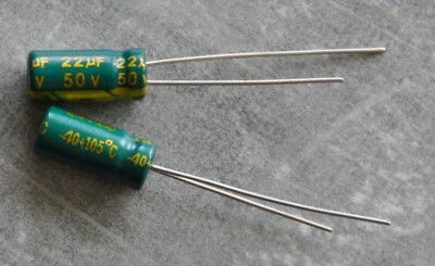 4 Stück ELKO 22uF 50V 105°C Elektrolytkondensator Radial Low ESR