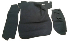 Porsche 911 930 86-89 Perlon Felt Front Trunk Carpet Kit-black For Lhd Car