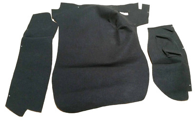 Porsche 911 930 86-89 Perlon Felt Front Trunk Carpet Kit-Black for LHD car