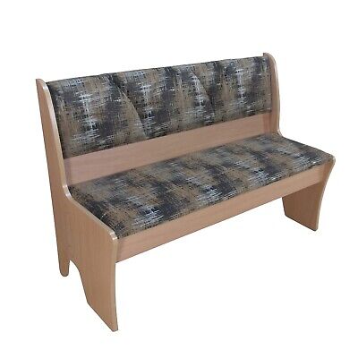 Truhenbank 120 cm Stoffbezug Sitzbank mit Stauraum Truhensitzbank