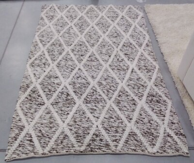 IVORY / STONE 4' X 6' Broken Thread Rug, Reduced Price 1172707390 NAT711A-4