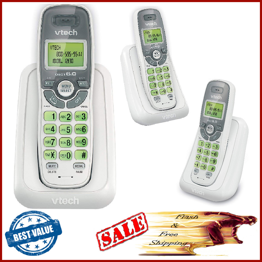 Cordless Home Phone Dect 6.0 Telephone No Answering Machine 1 Set