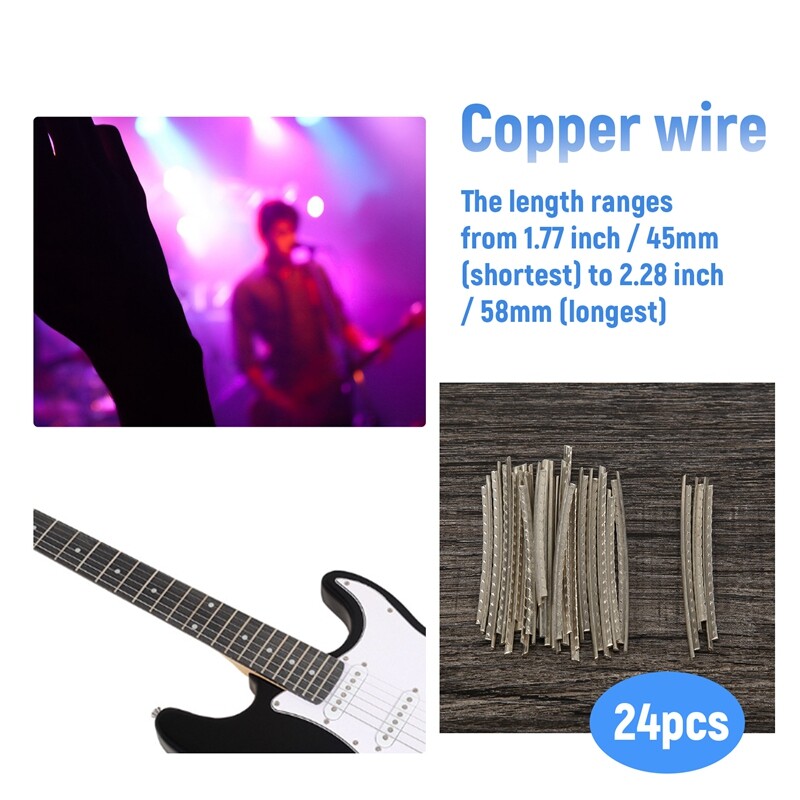 24Pcs Electric Guitar Fret Wire Fretwire Set 2.2Mm B3T39088 eBay