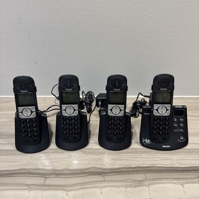 PHILIPS DECT 6.0 CD445  (4) Handset Cordless Phone with Answering System