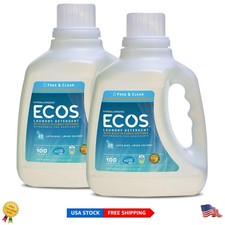 Gentle Yet Powerful: Ecos 2x Liquid Laundry Detergent Free & Clear (400 Fl Oz) 0.11 per gallon