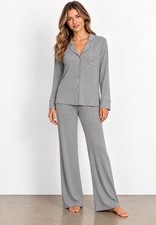 SKIMS Soft Lounge Sleep Set  Heather Gray  Size S