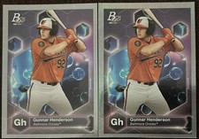 2022 Bowman Platinum Precious Elements 2 Cards GUNNAR HENDERSON Orioles!! PE-17