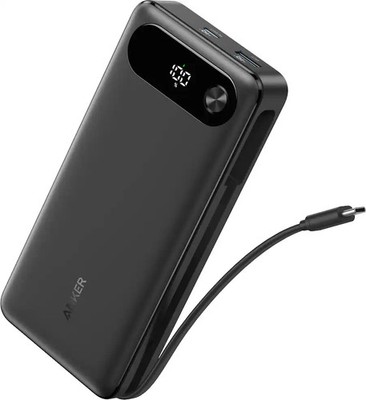 Anker Power Bank 20000mAh Portable Charger Built-in USB-C Cable