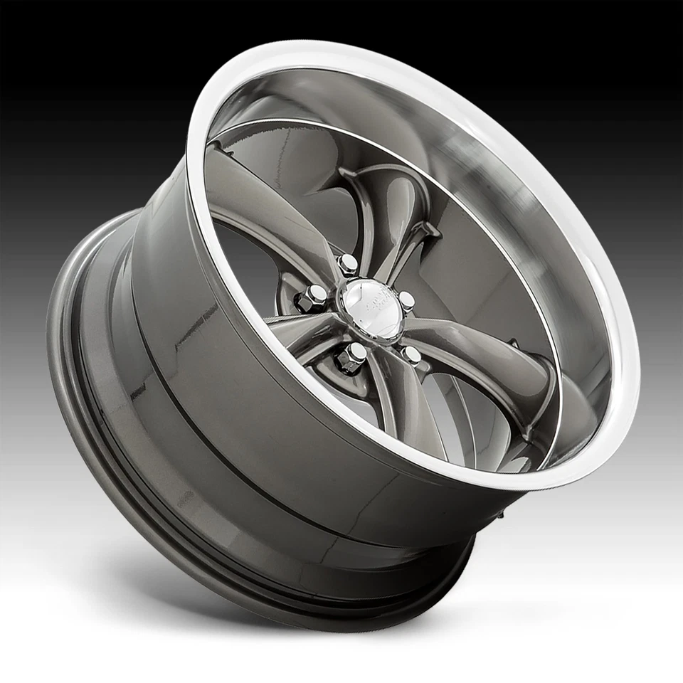 American Racing Vintage VN338 Boss TT Grafito 20x10 5x4,5 2 mm Foto 2 de 3