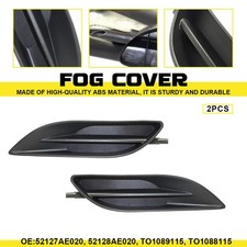 Front Black Bumper Abs Fog Light Cover Lhrh Pair For Toyota Sienna 2006-2010 Front Black Bumper Abs Fog Light Cover Lhrh Pair For Toyota Sienna 2006-2010