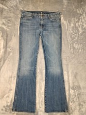 7 For All Mankind Jeans Womens 32 Blue Low Ri...