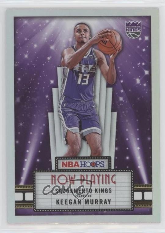 2022-23 Panini NBA Hoops Now Playing Holo Keegan Murray #4 Rookie RC u5y