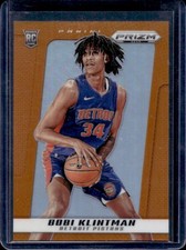 2024-25 Panini Prizm Deca Bobi Klintman RC Orange Prizm Rookie #/49 Pistons