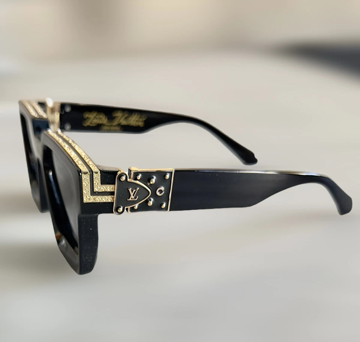 Louis Vuitton Black Black Sunglasses for Men for sale - eBay