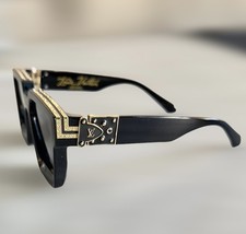 Louis Vuitton Millionaire Sunglasses Black/Gold Unisex Hip Hop Shades