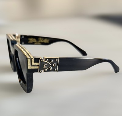 Louis Vuitton Millionaire Sunglasses Black/Gold Unisex Hip Hop Shades