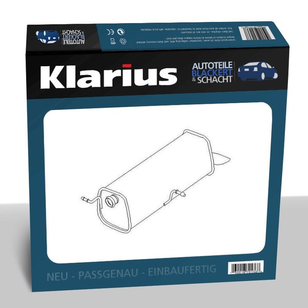 Klarius Auspuff Esd, Endtopf für Citroen / Peugeot C4 + Coupe + 308-image