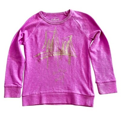 Crewcuts Brooklyn Bridge Collectibles Pink Purple Sweatshirt size 10 Girls NWT