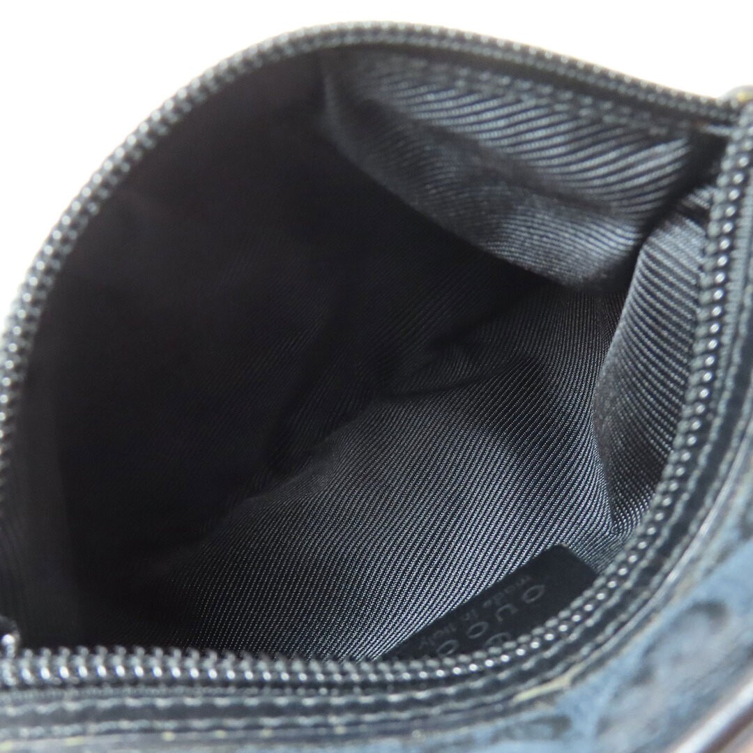 GUCCI GG Canvas Shoulder Bag Women Used Damier Black Adjustable Strap thumbnail 6