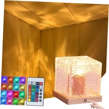 Aurora Ocean Wave Lights Projector Rechargeable, Touch Cube Cordless-16Colors