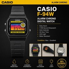 Casio F-94W “Sunset” Custom Mod Watch | Rainbow Gradient Display | Brand New