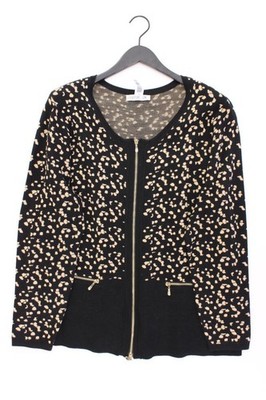 Couture Line Strickjacke Classic Cardigan für Damen Gr. 50, XXL Langarm schwarz
