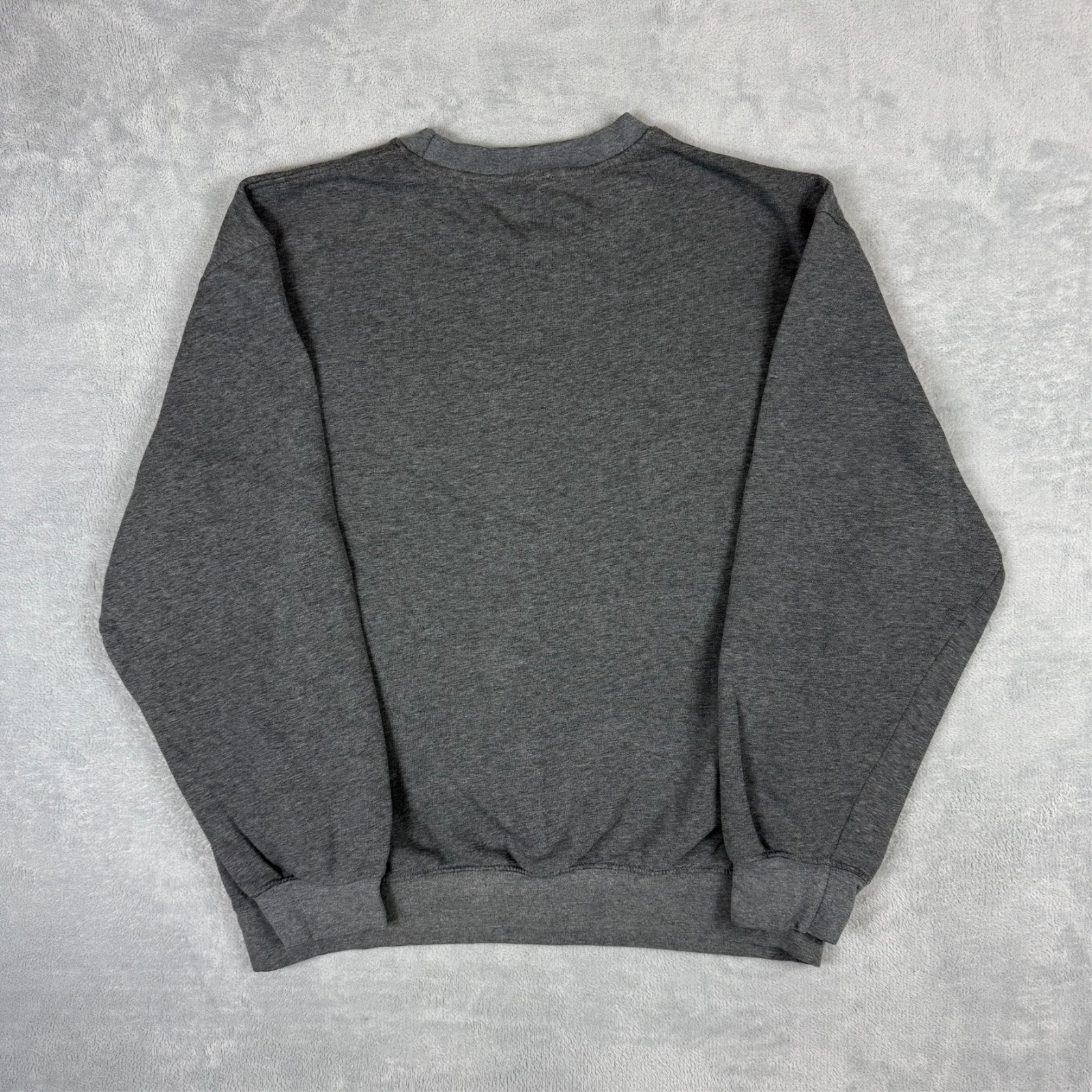 Vintage Nike 2000's Y2K Grey Mini Swoosh Heavyweight 2XL Pullover Sweatshirt image 7
