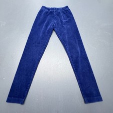 Hanna Andersson Girls Leggings Kids Size 8 US 130cm Navy Ribbed Corduroy Pull On