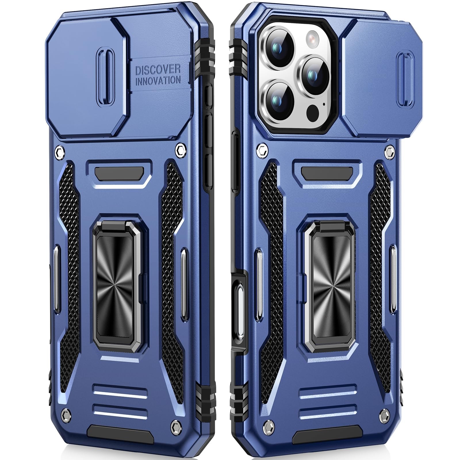 Coque iPhone 16 Pro Max avec anneau pour le bureau et les appels vidéo en voiture