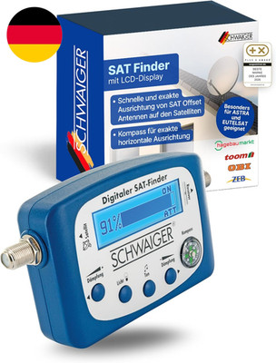 SCHWAIGER SAT Finder I Digitaler Satelliten-Finder Mit Lcd-Display I Zur Präzise