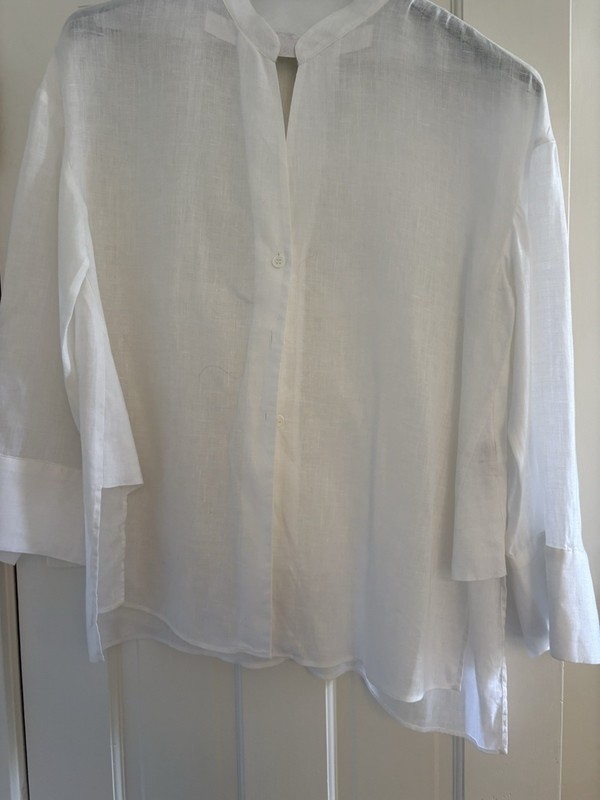 Zara Linen Blouse In Pristine Condition Size Small