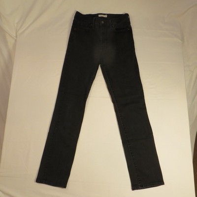 Levi Strauss724  High-Rise Straight Skinny Youth Jeans Size , W29-L30 Black