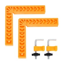 2Pcs Corner Clamp 90 Degree Right 8 Inch Angle Clamp Set, Yellow