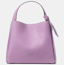 Kate Spade Knott Carryall Bag Lilac Pebbled Leather Purse KM666 NWT $349 MSRP