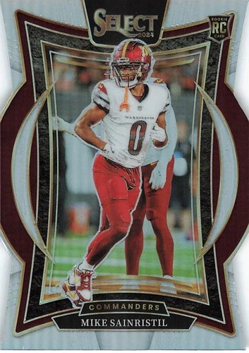2024 Panini Select - Concourse Mike Sainristil #76 Silver Prizm Die-Cut (RC)