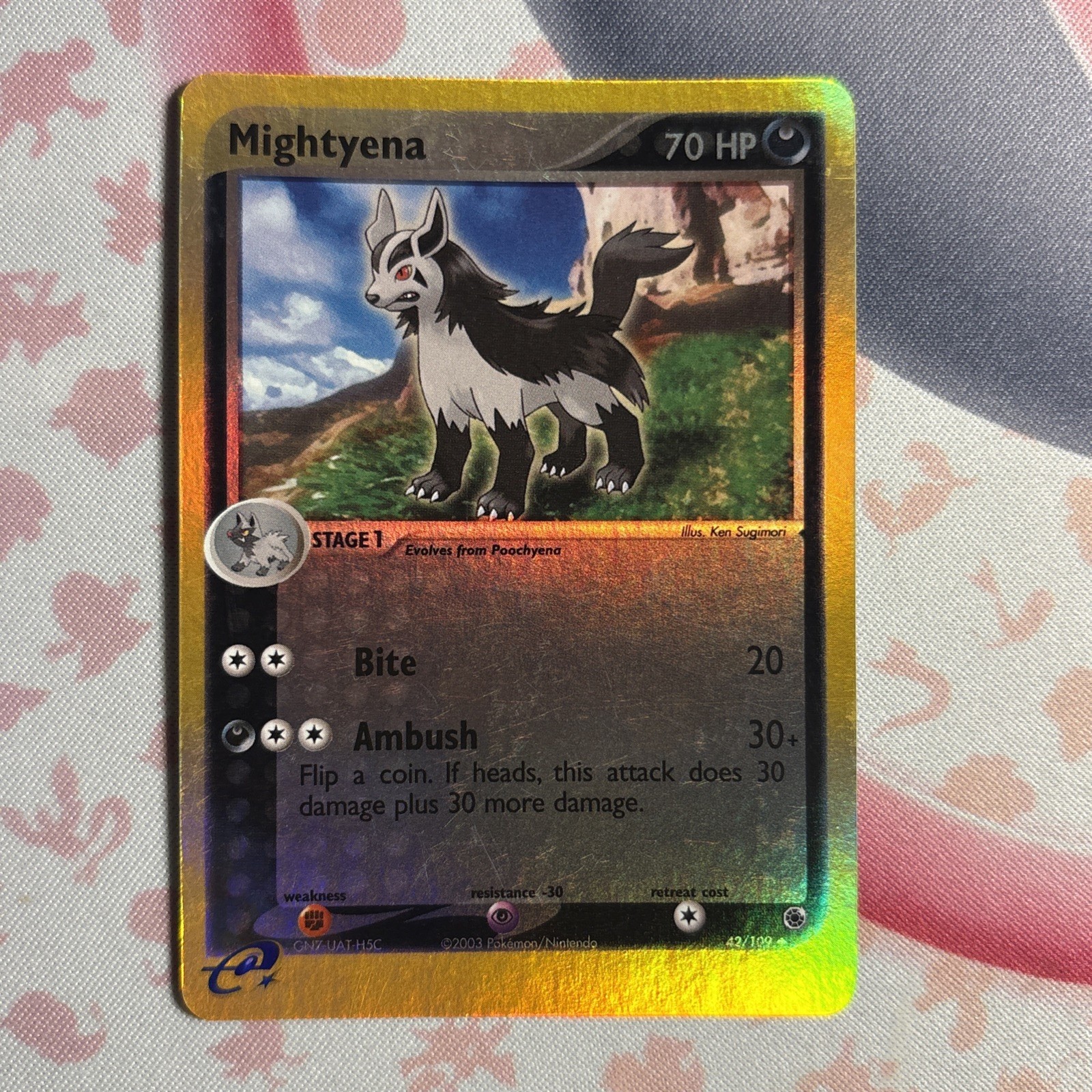 Mightyena Ruby & Sapphire 42/109 2003 Uncommon Reverse Holo NM/LP+