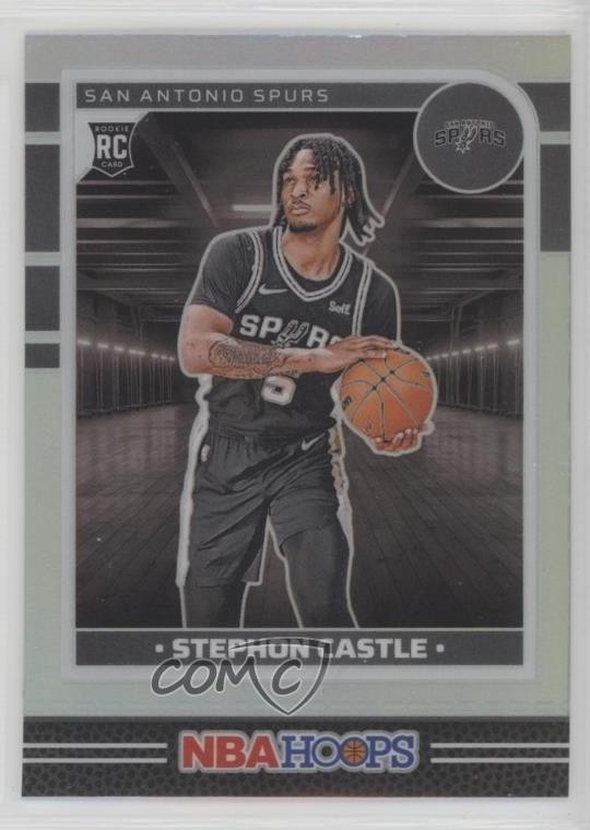 2024-25 Panini NBA Hoops Rookies Premium Silver Prizm Stephon Castle #234 w7v